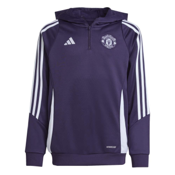 Manchester United dziecięca bluza z kapturem Track purple