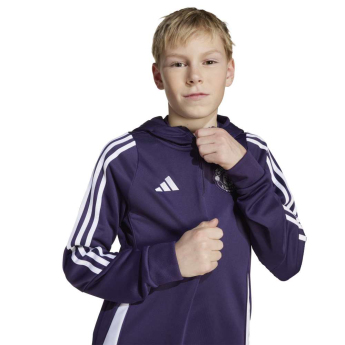 Manchester United dziecięca bluza z kapturem Track purple