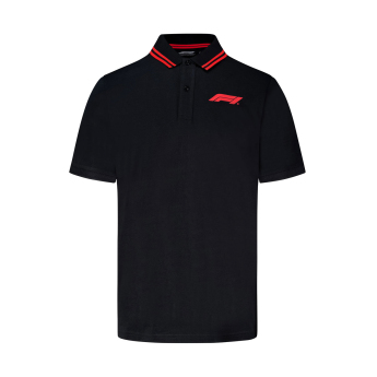 Formuła 1 męska koszulka polo Logo small black 2025