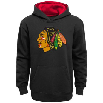 Chicago Blackhawks dziecięca bluza z kapturem Prime Logo Pullover Fleece black