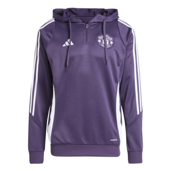 Manchester United męska bluza z kapturem Track purple