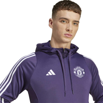 Manchester United męska bluza z kapturem Track purple