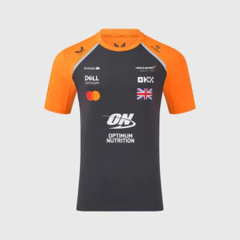 McLaren Honda koszulka męska Lando Norris official Teamline Replica grey F1 Team 2025