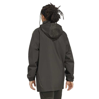 Real Madryt męska kurtka z kapturem Allweather grey