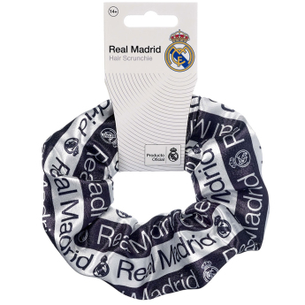 Real Madryt gumka do włosów Text Hair Scrunchie