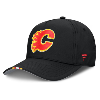 Calgary Flames czapka baseballówka 2025 Draft Authentic Pro Structured Adjustable
