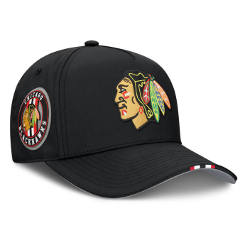 Chicago Blackhawks czapka baseballówka 2025 Draft Authentic Pro Structured Adjustable