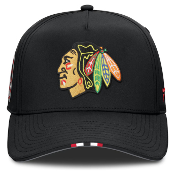 Chicago Blackhawks czapka baseballówka 2025 Draft Authentic Pro Structured Adjustable