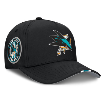San Jose Sharks czapka baseballówka 2025 Draft Authentic Pro Structured Adjustable