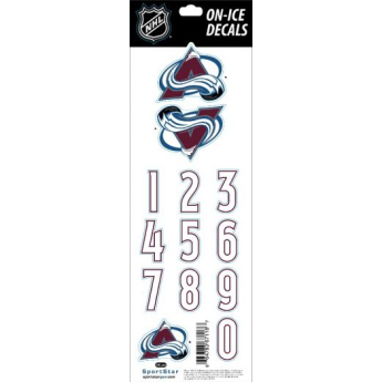 Colorado Avalanche naklejki Decals Burgundy