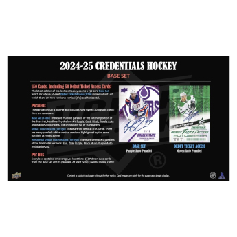 NHL pudełka karty hokejowe NHL 2024-2025 Upper Deck Credentials Hobby Box