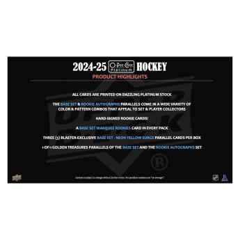 NHL pudełka karty hokejowe NHL 2024-25 Upper Deck O-Pee-Chee Platinum Blaster Box