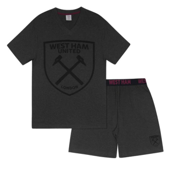 West Ham United piżama męska Short grey