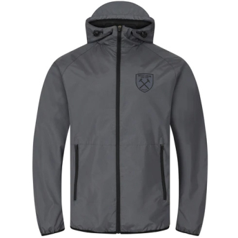 West Ham United męska kurtka z kapturem Shower Hood grey