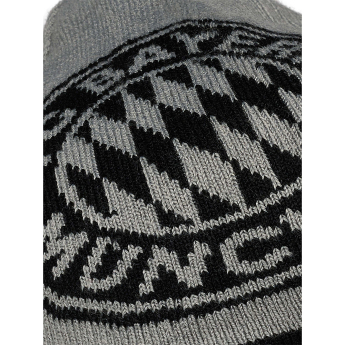 Bayern Monachium czapka zimowa dziecięca Reverse grey