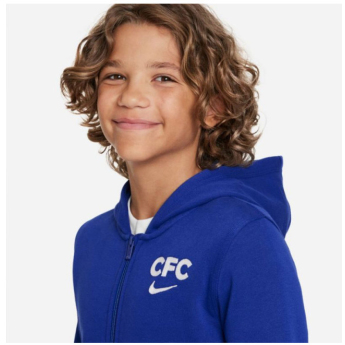 Chelsea dziecięca bluza z kapturem Zip blue