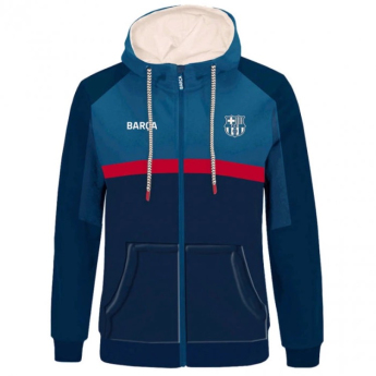Barcelona dziecięca bluza z kapturem Zip Oceanic