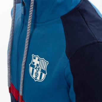 Barcelona dziecięca bluza z kapturem Zip Oceanic