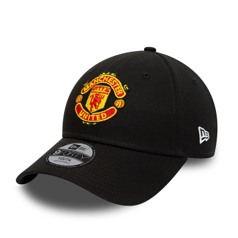 Manchester United dziecięca czapka baseballowa 9Forty Black