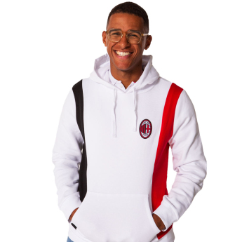 AC Milan męska bluza z kapturem Logo white