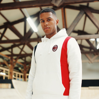 AC Milan męska bluza z kapturem Logo white
