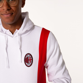 AC Milan męska bluza z kapturem Logo white