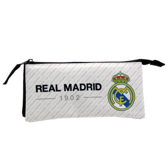 Real Madryt piórnik na ołówki Triple white