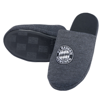 Bayern Monachium kapcie męskie Logo grey