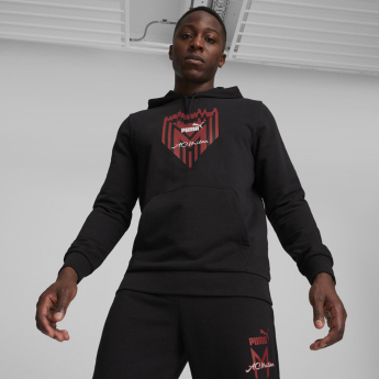 AC Milan męska bluza z kapturem FtblIcons black