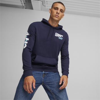 Manchester City męska bluza z kapturem FtblIcons navy