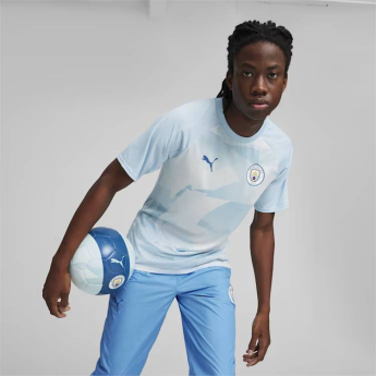 Manchester City piłkarska koszulka meczowa Prematch