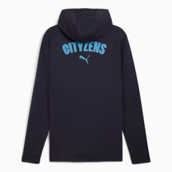 Manchester City męska bluza z kapturem Casuals navy