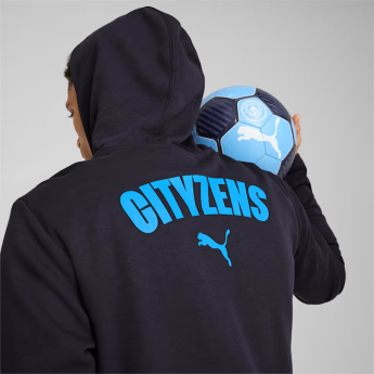 Manchester City męska bluza z kapturem Casuals navy