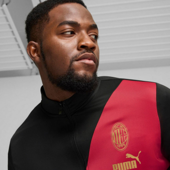 AC Milan męska bluza piłkarska Track Culture black
