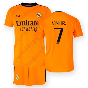 Real Madryt zestaw dziecięcy replica 24/25 Away Vini Jr