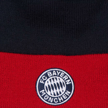 Bayern Monachium czapka zimowa dziecięca redblack