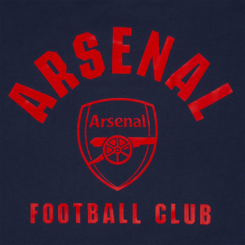 Arsenal męska bluza z kapturem Round navy