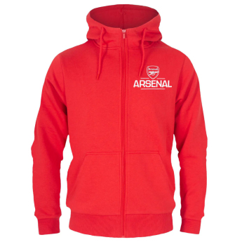 Arsenal męska bluza z kapturem Zip red