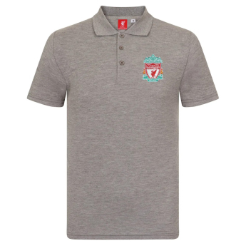 Liverpool męska koszulka polo Crest grey