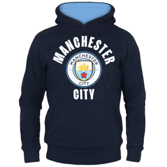 Manchester City dziecięca bluza z kapturem Hoody navy