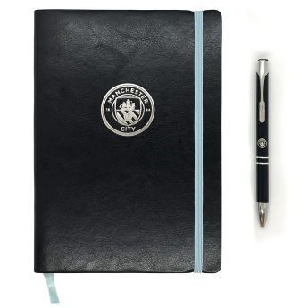 Manchester City długopis i notatnik Premium black