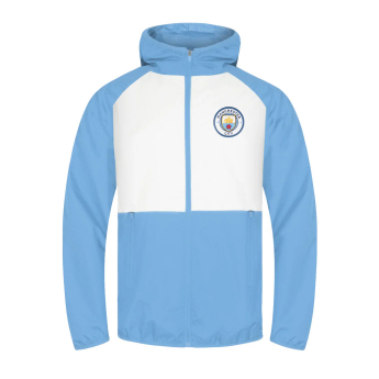 Manchester City męska kurtka z kapturem Shower white