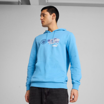 Manchester City męska bluza z kapturem ftblNRGY blue