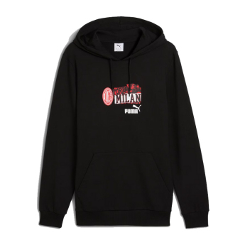 AC Milan męska bluza z kapturem ftblNRGY black