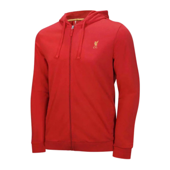 Liverpool męska bluza z kapturem Zip Vintage red