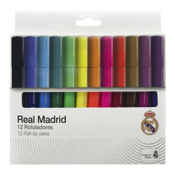 Real Madryt kolorowe flamastry Felt 12 pcs