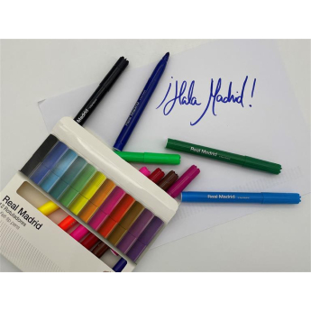 Real Madryt kolorowe flamastry Felt 12 pcs