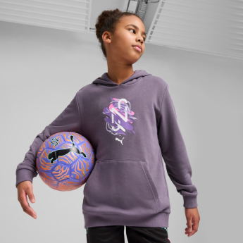 Neymar Jr dziecięca bluza z kapturem NEYMAR JR Creativity purple