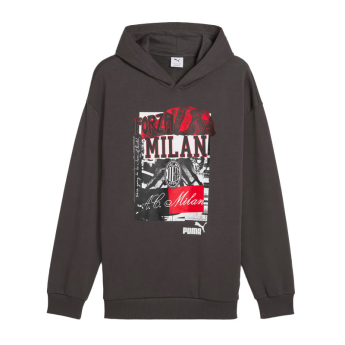 AC Milan męska bluza z kapturem ftblNRGY gray