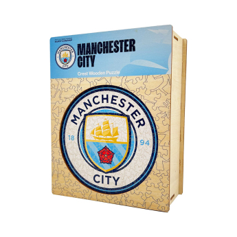 Manchester City puzzle drewniane Crest 150 pcs